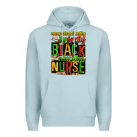 Blue Mist unapologetically pretty black and educated nurse Premium Hoodie - Zillion Design Studio