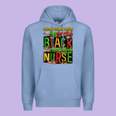 Unapologetically Pretty Black And Educated Nurse Premium Hoodie Designed By Zillion Design Studio