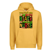 Mustard unapologetically pretty black and educated nurse Premium Hoodie - Zillion Design Studio