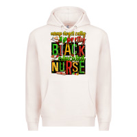 Pale Pink unapologetically pretty black and educated nurse Premium Hoodie - Zillion Design Studio