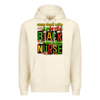 Sandshell unapologetically pretty black and educated nurse Premium Hoodie - Zillion Design Studio