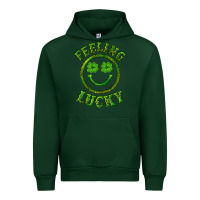 Forest Green feeling lucky with leopard Urban Hoodie - RanaPortraitStore