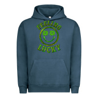 Pigment Midnight Navy feeling lucky with leopard Urban Hoodie - RanaPortraitStore