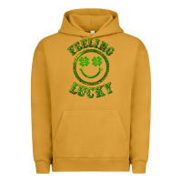 Pigment Peanut Butter feeling lucky with leopard Urban Hoodie - RanaPortraitStore