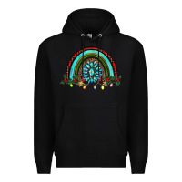 Black gemstone christmas rainbow Premium Hoodie - RanaPortraitStore