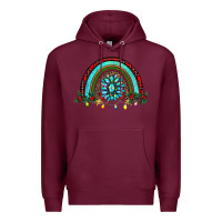 Burgundy gemstone christmas rainbow Premium Hoodie - RanaPortraitStore