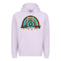 Lilac gemstone christmas rainbow Premium Hoodie - RanaPortraitStore