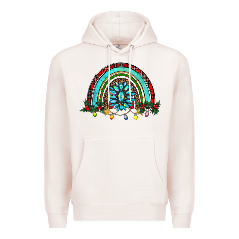 Gemstone Christmas Rainbow Premium Hoodie by RanaPortraitStore | Teevron
