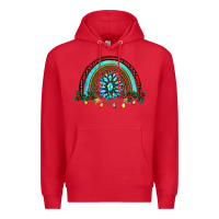Red gemstone christmas rainbow Premium Hoodie - RanaPortraitStore