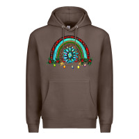 Coffee gemstone christmas rainbow Premium Hoodie - RanaPortraitStore