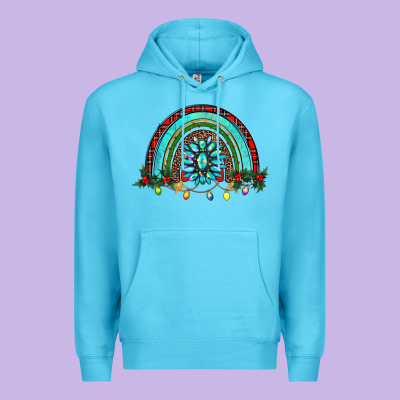 Gemstone Christmas Rainbow Premium Hoodie Designed By Ranaportraitstore