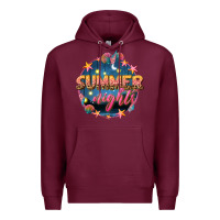 Burgundy summer nights Premium Hoodie - texasbilliewilder