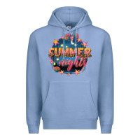Colony Blue summer nights Premium Hoodie - texasbilliewilder