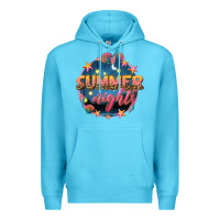 Ocean Blue summer nights Premium Hoodie - texasbilliewilder