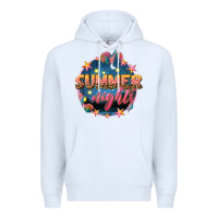 White summer nights Premium Hoodie - texasbilliewilder