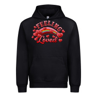 Black feeling loved valentine's day Urban Hoodie - RanaPortraitStore
