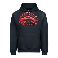 Navy feeling loved valentine's day Urban Hoodie - RanaPortraitStore