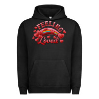Pigment Black feeling loved valentine's day Urban Hoodie - RanaPortraitStore