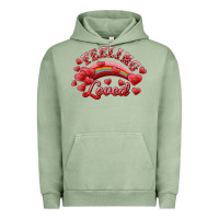 Pigment Oil Green feeling loved valentine's day Urban Hoodie - RanaPortraitStore