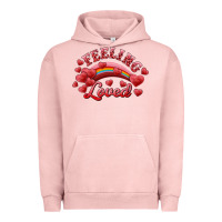 Pigment Salmon feeling loved valentine's day Urban Hoodie - RanaPortraitStore