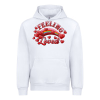 White feeling loved valentine's day Urban Hoodie - RanaPortraitStore