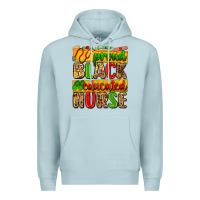 Blue Mist proud black educated nurse Premium Hoodie - Zillion Design Studio