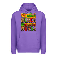 Purple proud black educated nurse Premium Hoodie - Zillion Design Studio