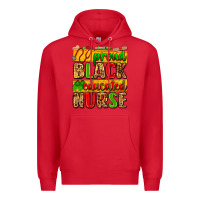Red proud black educated nurse Premium Hoodie - Zillion Design Studio
