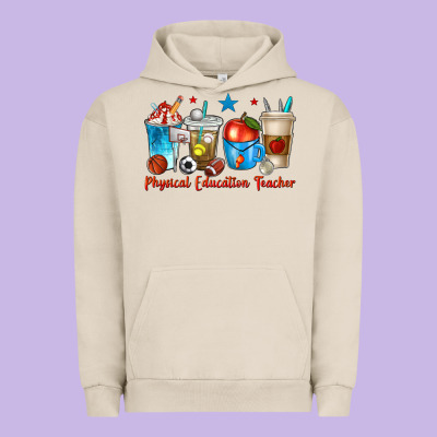 Physical Education Teacher Coffee Cups Urban Hoodie Designed By Texasbilliewilder