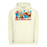 Pigment Pistachio physical education teacher coffee cups Urban Hoodie - texasbilliewilder