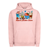 Pigment Salmon physical education teacher coffee cups Urban Hoodie - texasbilliewilder