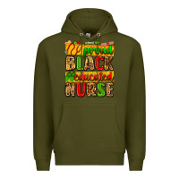 Army Green proud black educated nurse Premium Hoodie - Zillion Design Studio