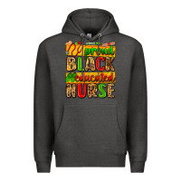 Charcoal Heather proud black educated nurse Premium Hoodie - Zillion Design Studio