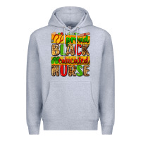 Heather Grey proud black educated nurse Premium Hoodie - Zillion Design Studio