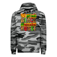 Slate Camo proud black educated nurse Premium Hoodie - Zillion Design Studio