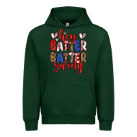 Forest Green hey batter batter swing Urban Hoodie - Zillion Design Studio