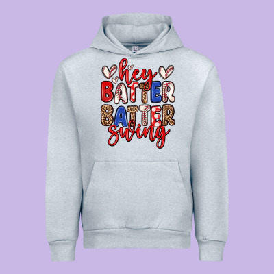 Hey Batter Batter Swing Urban Hoodie Designed By Zillion Design Studio