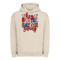 Pigment French Oak hey batter batter swing Urban Hoodie - Zillion Design Studio