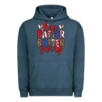 Pigment Midnight Navy hey batter batter swing Urban Hoodie - Zillion Design Studio