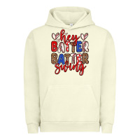 Pigment Pistachio hey batter batter swing Urban Hoodie - Zillion Design Studio