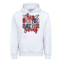 White hey batter batter swing Urban Hoodie - Zillion Design Studio