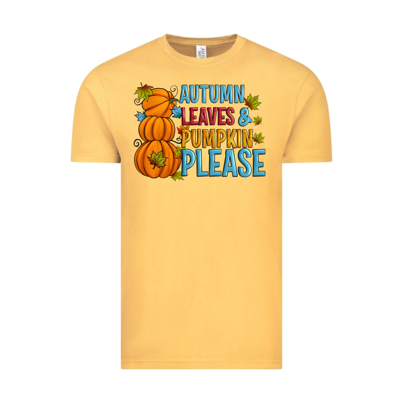 Autumn Leaves And Pumpkin Please Vintage Tee by Artiststas | Teevron