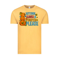 Vintage Mustard Autumn leaves and pumpkin please Vintage Tee - Artiststas