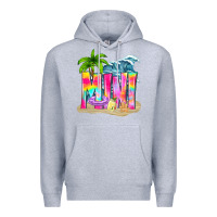 Heather Grey summer mini Premium Hoodie - texasbilliewilder