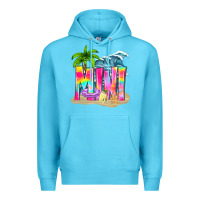 Ocean Blue summer mini Premium Hoodie - texasbilliewilder
