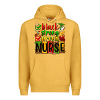 Mustard black strong proud nurse Premium Hoodie - Zillion Design Studio