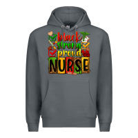 Rock black strong proud nurse Premium Hoodie - Zillion Design Studio