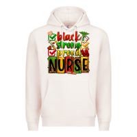 Black Strong Proud Nurse Premium Hoodie | Teevron