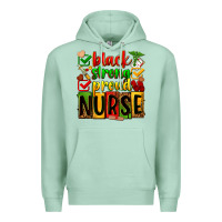 Seafoam black strong proud nurse Premium Hoodie - Zillion Design Studio