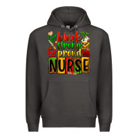 Smoke black strong proud nurse Premium Hoodie - Zillion Design Studio